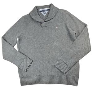 Tommy Hilfiger Pima Cotton & Wool Shawl Collar Sweater Size XL